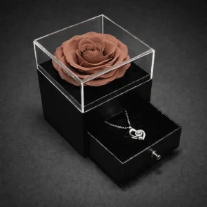 Smoke Rose With Necklace