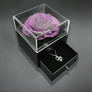 Violet Rose With Necklace